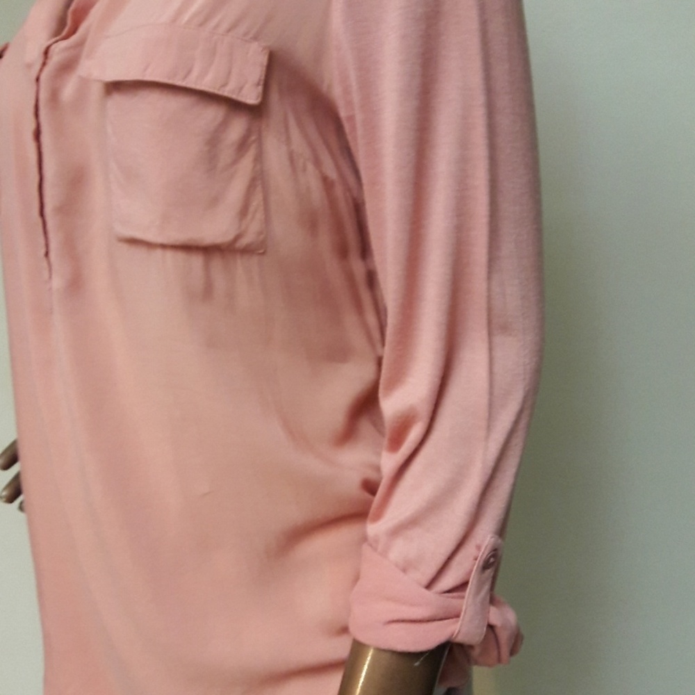 American Rag Burnt Rust Blouse - Picture 2 of 4